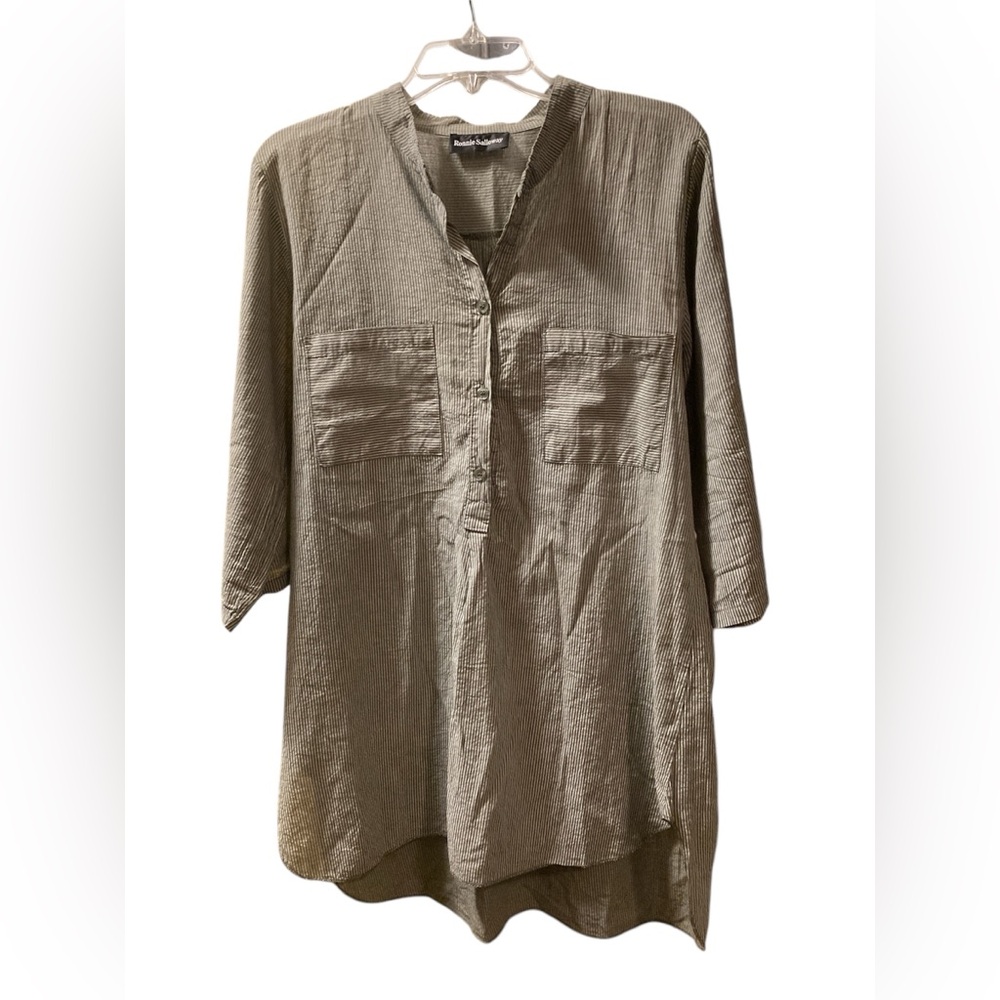 Ronnie Salloway 100% Cotton Lightweight Tunic. Size Medium/Large.